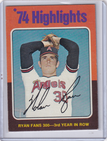 1975 Topps Baseball #5 Nolan Ryan - California Angels