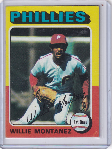 1975 Topps Baseball #162 Willie Montanez - Philadelphia Phillies