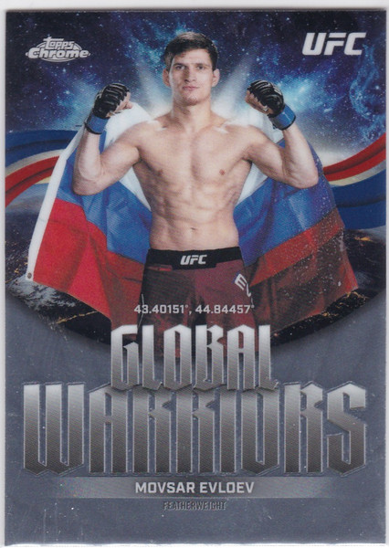 2026 Topps Chrome UFC # GW-12 Movsar Evldev Global Warriors