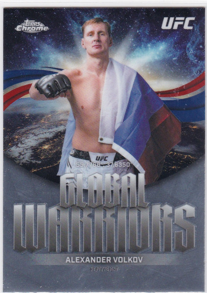 2026 Topps Chrome UFC # GW-7 Alexander Volkov Global Warriors