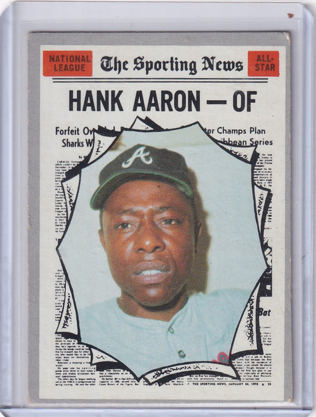 1970 Topps Baseball #462 Hank Aaron - Atlanta Braves AS