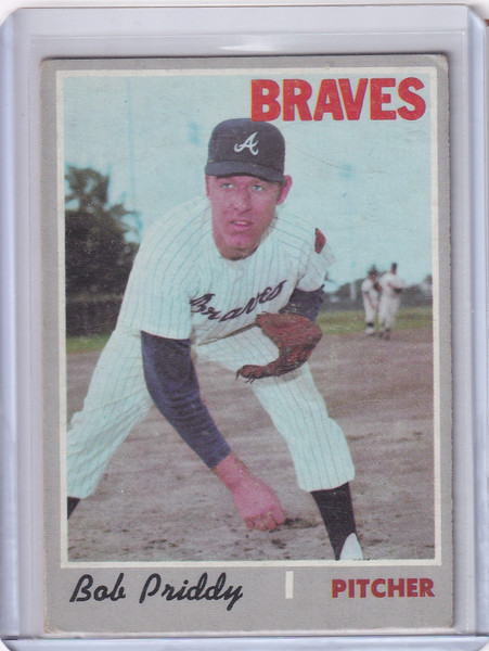 1970 Topps Baseball #687 Bob Priddy - Atlanta Braves