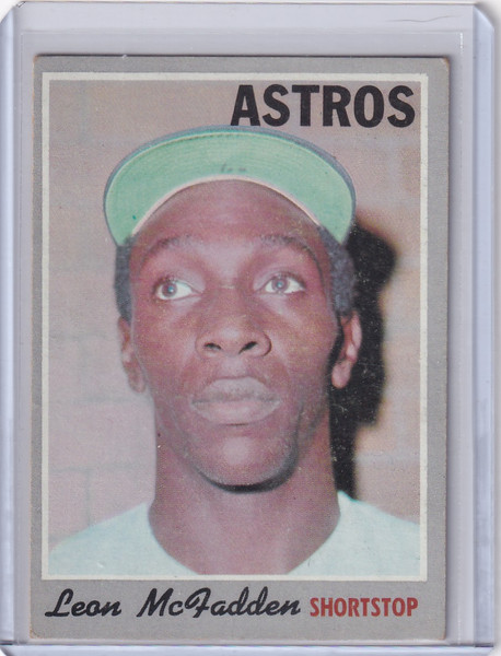 1970 Topps Baseball #672 Leon McFadden - Houston Astros