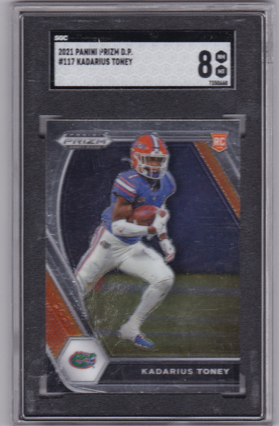 2021 Panini Prizm D.P. #117 Kadarius Toney RC SGC 8