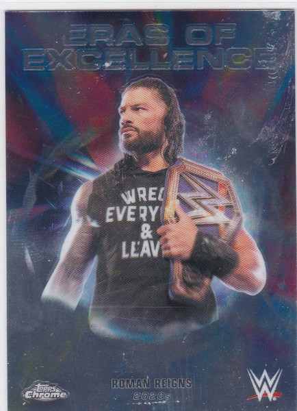 2026 Topps Chrome WWE Eras of Excellence #ERA-18 Roman Reigns