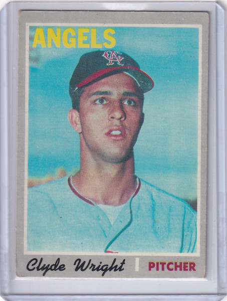 1970 Topps Baseball #543 Clyde Wright - California Angels