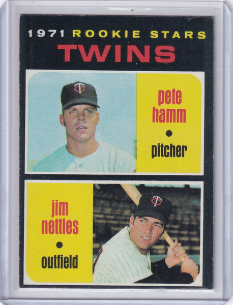 1971 Topps Baseball #74 Twins Rookies - Pete Hamm / Jim Nettles RC