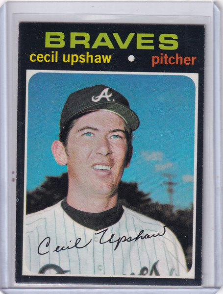 1971 Topps Baseball #223 Cecil Upshaw - Atlanta Braves