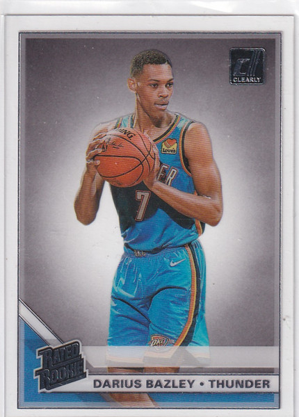 2019-20 CLEARLY DONRUSS #99 DARIUS BAZLEY- OKLAHOMA CITY THUNDER