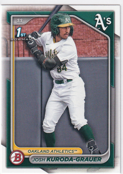 2024 BOWMAN #BD-54 JOSH KURODA GRAUER- OAKLAND ATHLETICS