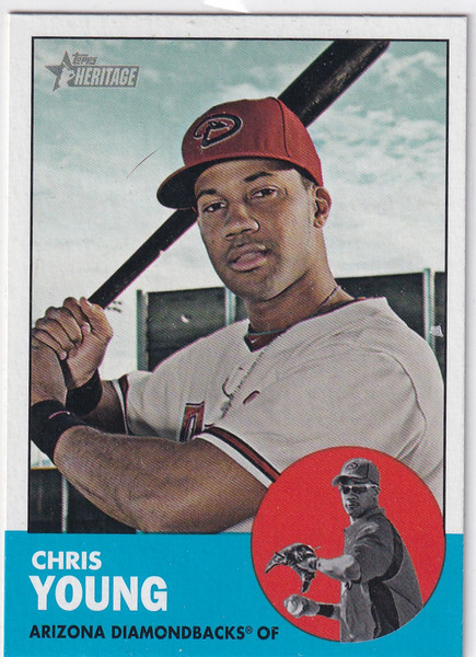 2012 TOPPS #462 CHRIS YOUNG- ARIZONA DIAMONDBACKS