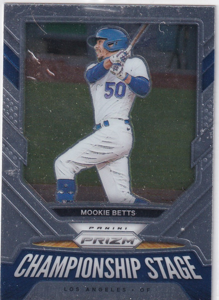 2021 PRIZM #CS5 MOOKIE BETTS CHAMPIONSHIP STAGE- LOS ANGELES DODGERS