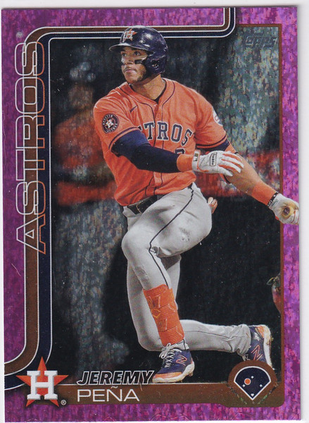 2025 TOPPS SERIES ONE #307 JEREMY PENA PINK FOIL- HOUSTON ASTROS