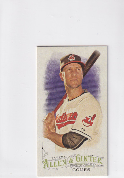 2016 ALLEN & GINTER #332 YAN GOMES 11/25 MINI- CLEVELAND GUARDIANS