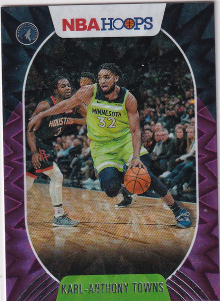 2020-21 HOOPS #36 KARL ANTHONY TOWNS PURPLE EXPLOSION- MINNESOTA TIMBERWOLVES