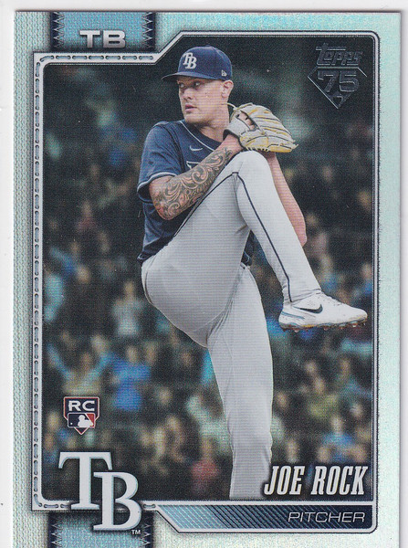 2026 TOPPS SERIES ONE #134 JOE ROCK REFRACTOR- TAMPA BAY RAYS