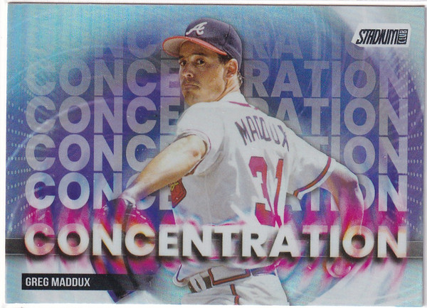 2025 TOPPS STADIUM #C-3 GREG MADDUX CONTENTRATION- ATLANTA BRAVES