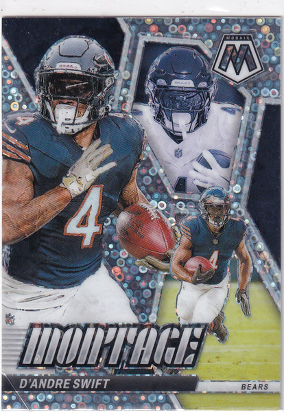 2024 MOSAIC #M-15 DANDRE SWIFT MONTAGE DISCO- CHICAGO BEARS