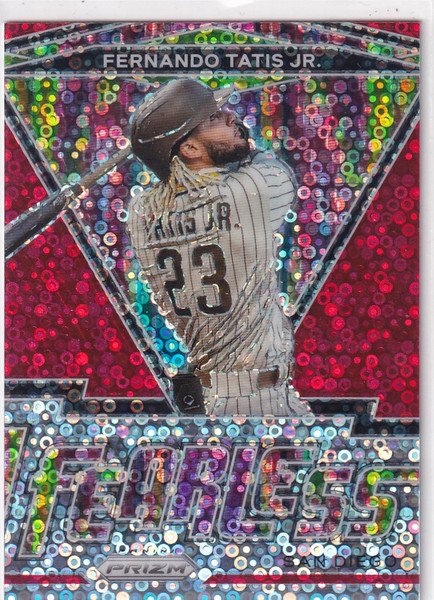 2021 PRIZM #FR-15 FERNANDO TATIS JR FEARLESS DISCO 43/99- SAN DEIGO PADRES