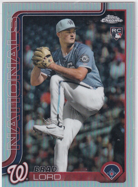 2025 TOPPS CHROME #USC77 BRAD LORD REFRACTOR- WASHINGTON NATIONALS
