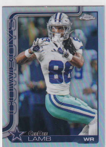 2025 TOPPS CHROME #76 CEEDEE LAMB REFRACTOR- DALLAS COWBOYS