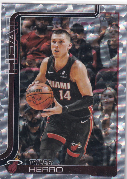 2025 TOPPS #73 TYLER HERRO CRACKLE BOARD- MIAMI HEAT