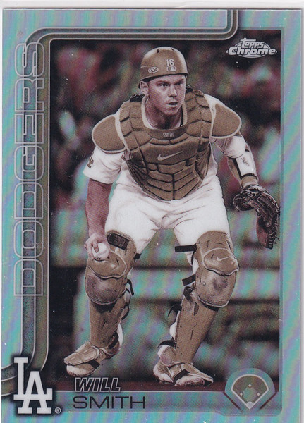 2025 TOPPS CHROME #USC196 WILL SMITH SEPIA- LOS ANGELES DODGERS