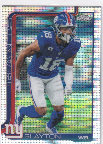 2025 TOPPS CHROME #226 DARIUS SLAYTON PULSAR- NEW YORK GIANTS