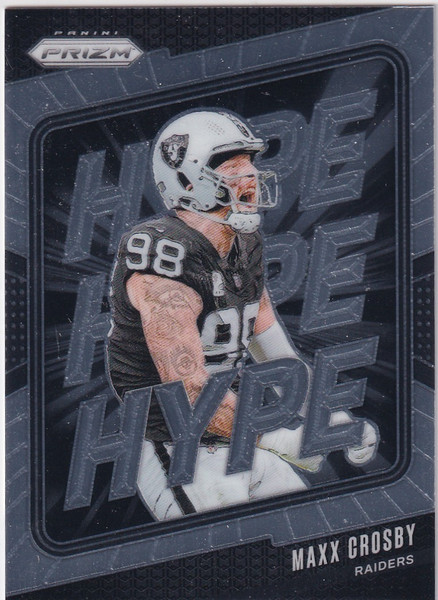 2024 PRIZM #9 MAXX CROSBY HYPE- LAS VEGAS RAIDERS