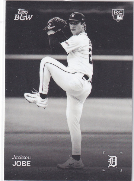 2025 TOPPS BLACK WHITE #O41 JACKSON JOBE- DETROIT TIGERS