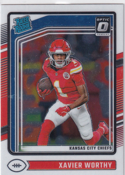2024 DONRUSS OPTIC #300 XAVIER WORTHY- KANSAS CITY CHIEFS