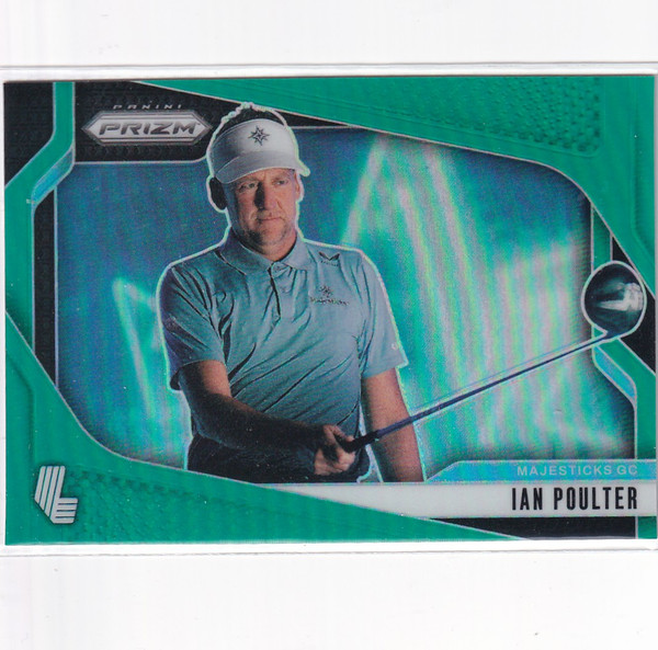 2025 PRIZM LIV GOLF #86 IAN POULTER GREEN- MAJESTICKS