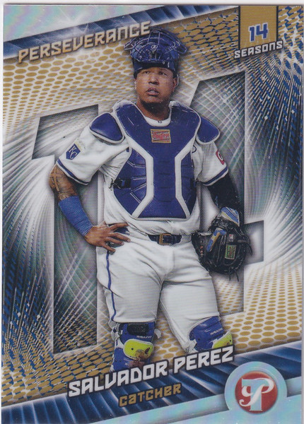 2025 TOPPS PRISTINE #P-25 SALVADOR PEREZ PERSEVERANCE- KANSAS CITY ROYALS