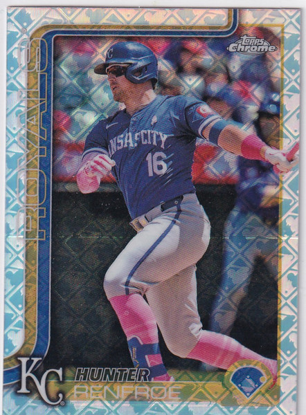 2025 TOPPS CHROME #125 HUNTER RENFROE LOGO MOJO- KANSAS CITY ROYALS