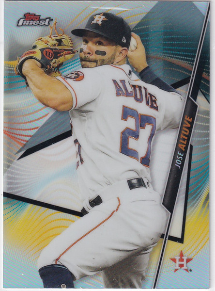 2020 TOPPS FINEST #82 JOSE ALTUVE REFRACTOR- HOUSTON ASTROS