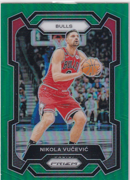 2023-24 PRIZM #87 NIKOLA VUCEVIC GREEN- CHICAGO BULLS