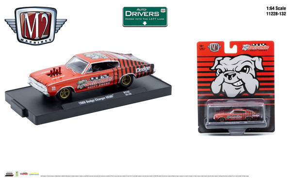 M2 Machines Auto-Drivers 1:64 R132 1966 Dodge Charger Hemi