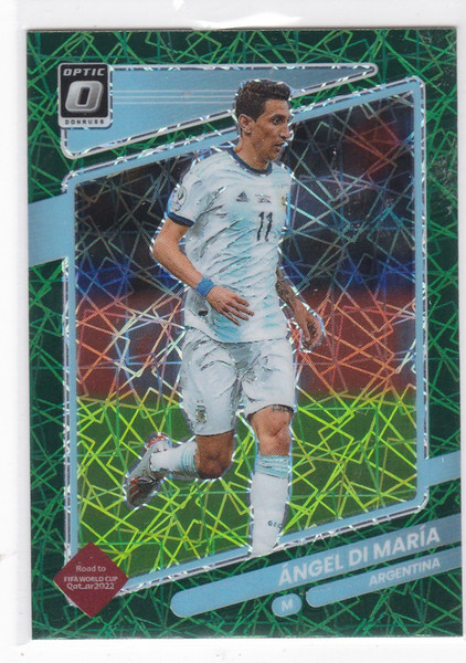2021-22 Panini Donruss #8 Angel Di Maria Green Prizm Laser