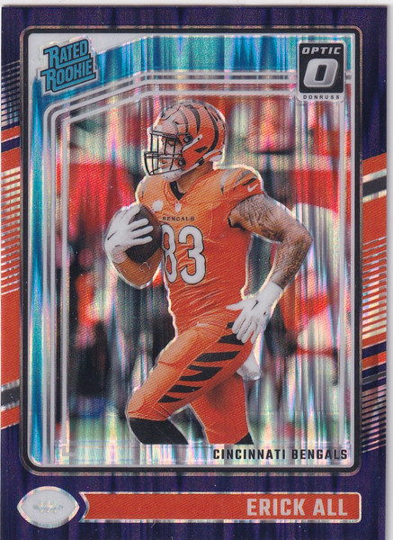 2024 DONRUSS OPTIC #233 ERICK ALL PURPLE SHOCK- CINCINNATI BENGALS