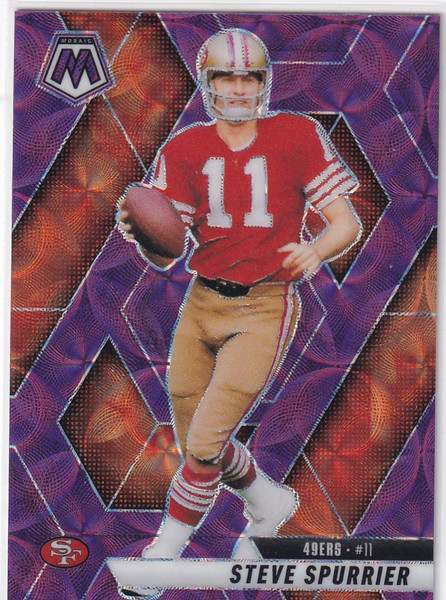 2025 MOSAIC #42 STEVE SPURRIER PURPLE SCOPE- SAN FRANCISCO 49ERS