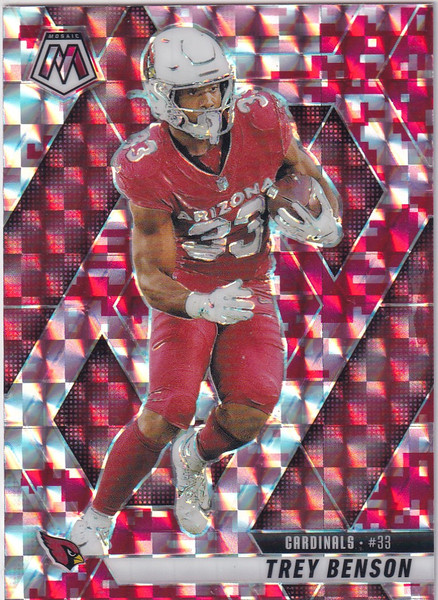 2025 MOSAIC #89 TREY BENSON RED REACTIVE- ARIZONA CARDINALS