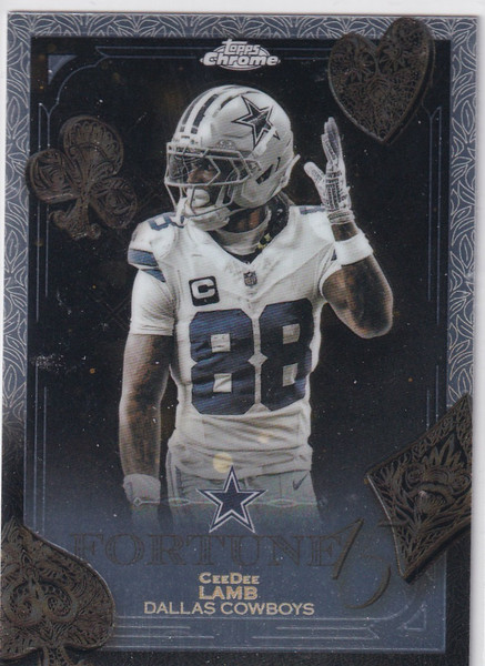 2025 TOPPS CHROME #F15-9 CEEDEE LAMB FORTUNE 15- DALLAS COWBOYS