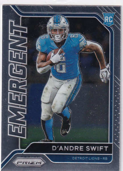 2020 PRIZM #18 DANDRE SWIFT EMERGENT- DETROIT LIONS