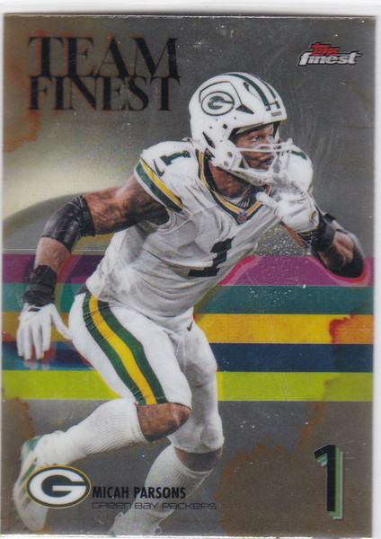 2025 Topps Finest #TF-10 Micah Parsons Team Finest Green Bay Packers