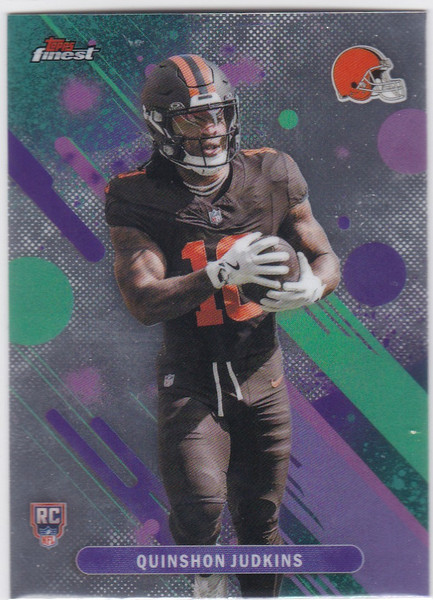 2025 Topps Finest #13 Quinshon Judkins RC Cleveland Browns