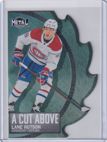 2025-26 Upper Deck Skybox Metal Universe A Cut Above #9 Lane Hutson - Canadiens