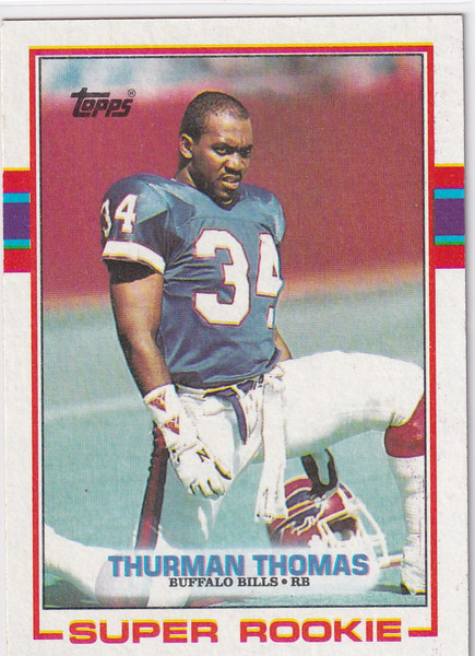 1989 TOPPS #45 THURMAN THOMAS SUPER ROOKIE- BUFFALO BILLS