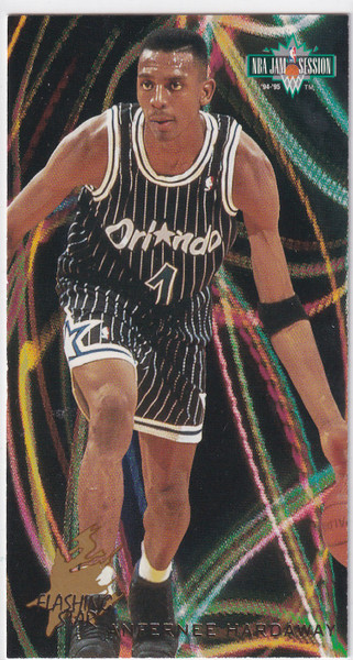 1994 FLEER #1 ANFERNEE HARDAWAY FLASHING STARS- ORLANDO MAGIC
