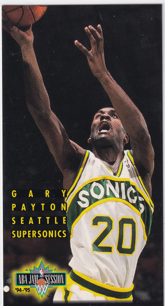 1994 FLEER #181 GARY PAYTON JAM SESSION TALL- SEATTLE SUPER SONICS