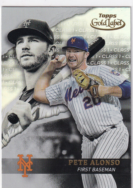 2020 TOPPS GOLD LABEL #58 PETE ALONSO CLASS 1- NEW YORK METS